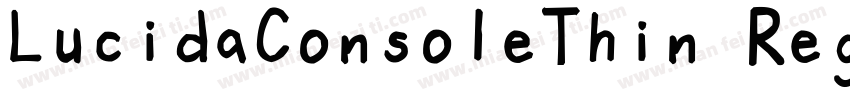 LucidaConsoleThin Regular字体转换